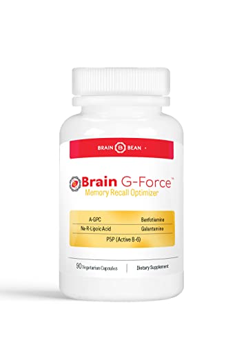 Brain G-Force | for Optimal Brain Function | with Galantamine R-Lipoic Acid A-GPC and Benfotiamine | 45 Servings