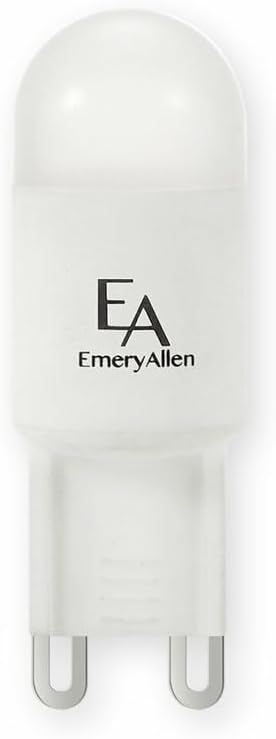EmeryAllen G9 Base, 2.5Watt (20W Equivalent) Dimmable, DTW (Dim to Warm) LED Light Bulb | 120V - 200 Lumens | 2700K | 1 Pcs