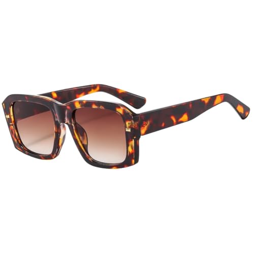 Lunettes de soleil violettes carrées UV400 pour hommes et femmes