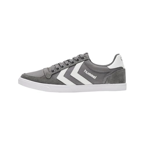 hummel Unisex-Erwachsene Slimmer Stadil Low Sneakers, Grau (Castle Rock/White KH), 45 EU (10.5 Erwachsene UK)