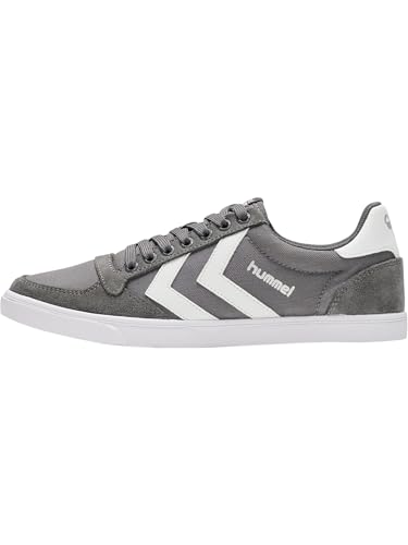 Hummel Unisex Schnürsenkel Sneaker Slimmer Erwachsene Low-Top, Castle Rock White, 42 EU