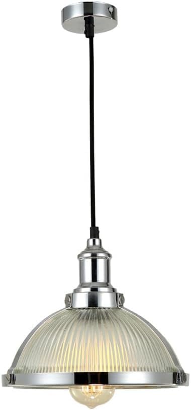 Lustre simple de pays américain en verre rétro pour îlot de cuisine