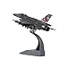 HANGHANG 1/72 Scale F-16D Fighter Attack Plane Metal Fighter Military Model Fairchild Republic Diecast Plane Model for Commemorate Collection