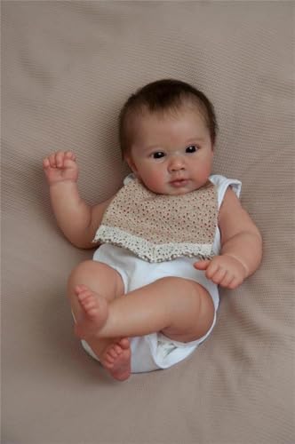 Anano Reborn-Babypuppen, lebensechte echte Babypuppe, 50cm, realistische Babypuppe, weicher Stoffkörper, Gliedmaßen aus Vinyl, Babypuppe als Geschenk für Kinder ab 3 Jahren