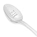 I Love You More Than Coffee - Gifts for women - gifts for mom - dad gifts - Grandpa gifts - Perfect for the Coffee - Engraved Spoon - Spoon Gifts