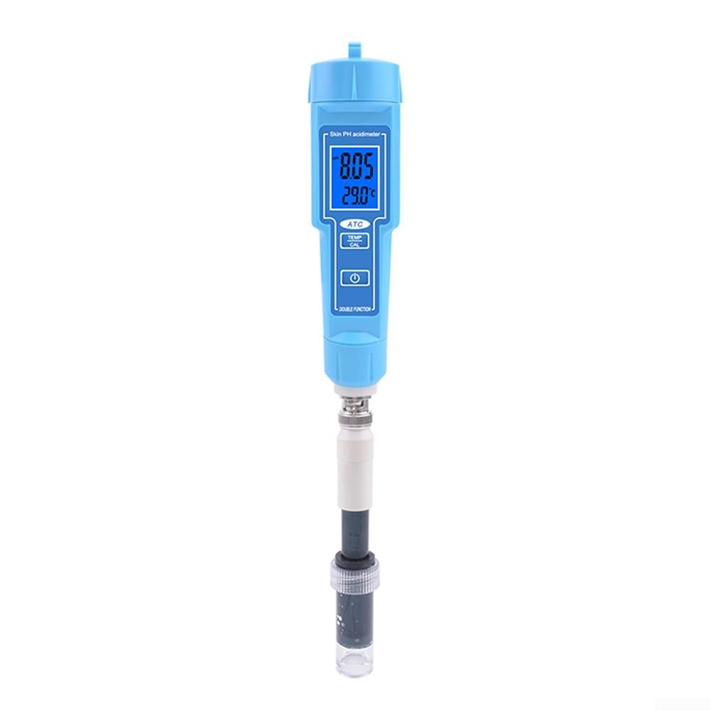 PH Meter Thermometer, Bodenmessgerät, 2 in 1 Digital Bodenmessgerät mit PH, Temperatur, für Garten, Rasen, Landwirtschaft und Haus