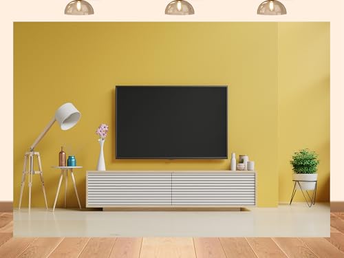 PEKRU 10x5ft Fabric Living Room Interior Modern TV Backdrop, Open