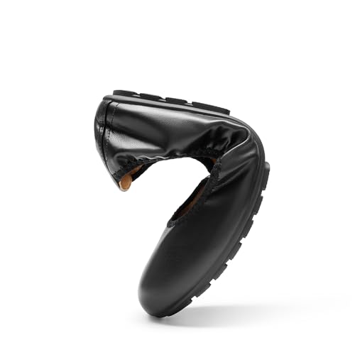 DREAM PAIRS Women’s Ballet Flats Foldable Round Toe Dressy Comfortable Slip On Dress Shoes3