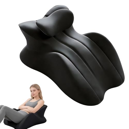 Wxeadu Ergonomic Support Pillow 27 Angle Wedge PillowSupport Cushion with DetachablePillow for Neck Back Hip Posture Alignment