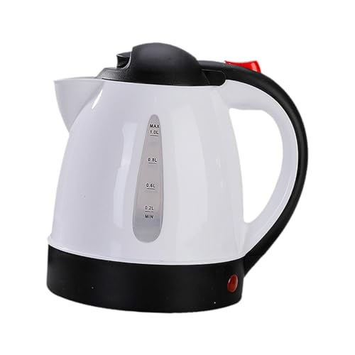 Hervidor eléctrico para auto 1L acero inoxidable blanco miniatura 7