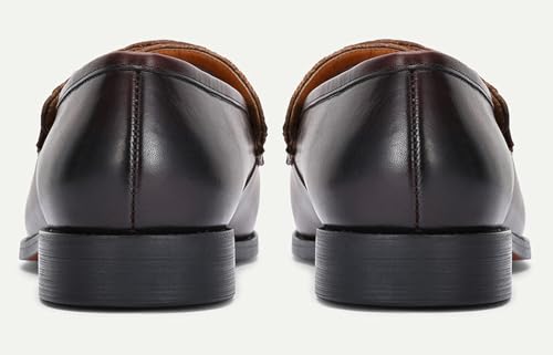 Santimon Men’s Casual Shoes Leather Penny Loafers | Slip-On Dress Shoes | Luxury Business Comfort Footwear for Office, Party & Wedding4