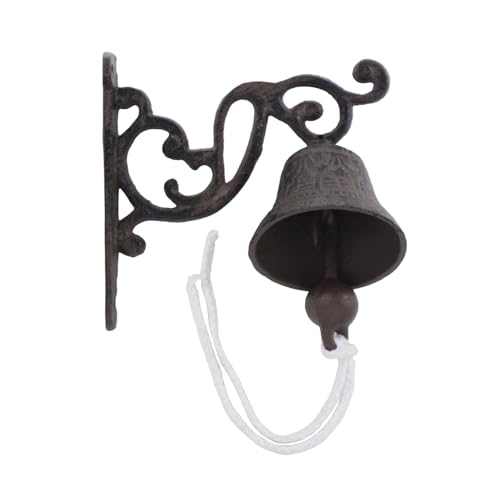 Sonnette de porte en fonte aspect maison de campagne pour un accueil chaleureux