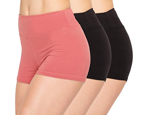 Image of ALWAYS 3 Pack Yoga Shorts - Super Soft Slip Shorts for Women