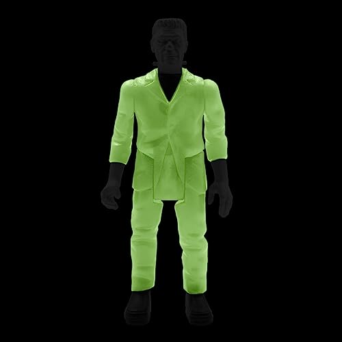 Image of Super7 Universal Monsters Frankenstein (Glow-in-The-Dark Costume Colors) - 3.75 in Scale Reaction Figure