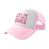 I Do All The Pretty Girls Lashes Mesh Hat Trucker Baseball Cap Pink