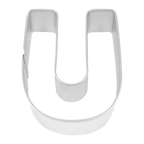 R&M Letter U Cookie Cutter in Durable, Economical, Tinplated Steel