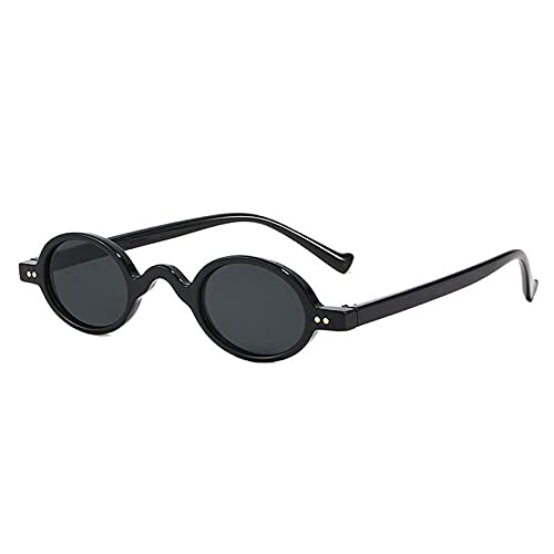 Lunettes de soleil ovales vintage femme tendances mode 2025 petites lunettes rétro à rivets