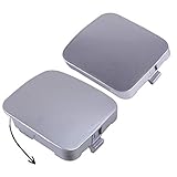 CITALL 1 Pair Silver Left & Right Front Bumper Tow Hook Eye Cover Cap Fit for Toyota RAV4 2009-2012