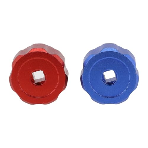 Tool Part for Heavy Duty Red and Blue Round Wheel Handle for Faucets and Manifold Gauges