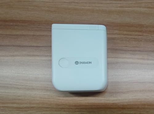 InkWon D110 接続 携帯型ラベルプリンター 多機能ラベルメーカー Android/iOS対応 (ホワイト)