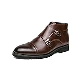 derby double boucle loding CONFORT TOUT AU LONG DE LA JOURNÉE : Les bottes Chelsea Pull on pour hommes à bout uni s'adaptent au pied pour plus de confort à chaque pas afin que vous puissiez les porter toute la journée. Conception à enfiler facile à mettre et à enlever, vous apporte une expérience de port confortable.