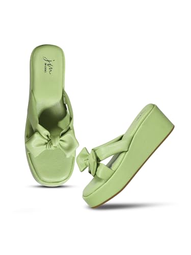 Image of JM LOOKS Women's Open Toe Platform Wedge Sandals | Fashionable with Unique Upper Detail