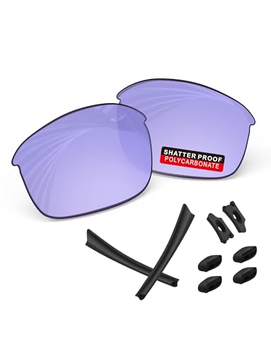 Image of PRO+ Polycarbonate Replacement Lenses & Rubber Kits /Nose Pads for Oakley Flak Series Sunglasses