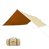 SoomloomレクタタープAdranus 3.0ｍX3.85ｍ焚き火可 ポリコットンTC ファイアプレイス 遮熱性/耐火性/耐水性優れ サンシェード アウトドア