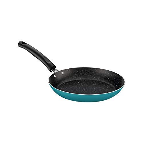 Jogo de frigideiras 3 peças sortidos aluminio com revestimento antiaderente e s ilicone turquesa 278