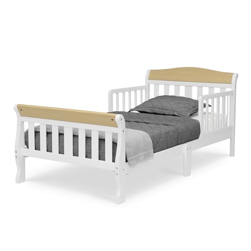 Image of Delta Children Canton Toddler Bed, Bianca White /Natural
