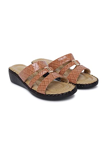 Image of TRASE Women's Flip-Flops & Slippers | Doctor Ortho Comfortable Chappal for Women & Girls | Light weight, Soft Footbed, Comfortable & Stylish | Diabetic & Orthopedic Footwear, Good for Knee & Foot Pain