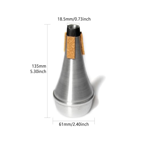 SoundSpire 5-Leg Foldable Trumpet Stand with Trumpet Practice Mute, Portable Metal Holder with Protective Felts (Black Instrument Accessory)