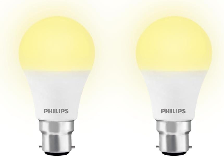 PHILIPS Ace Saver Base B22 12-Watt LED Bulb (Warm White) - Pack of 2
