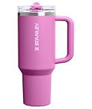 STANLEY Quencher ProTour Flip Straw Tumbler with Leakproof Lid 40 oz | Built-In Straw & Handle | Cupholder Compatible for Travel | Insulated Stainless Steel Cup | BPA-Free | Dark Blossom