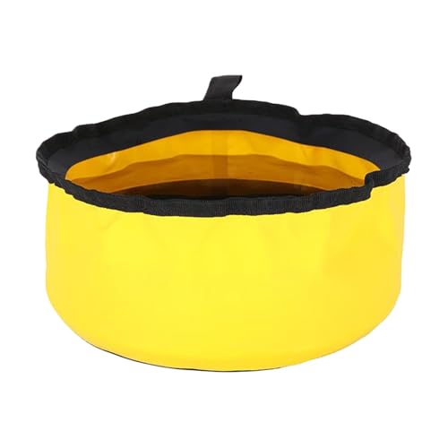 Cubo de agua plegable de 5 litros – Contenedor portátil de camping – Barreño plegable de PVC para exteriores ligero con asa resistente | Fácil transporte de almacenamiento de agua