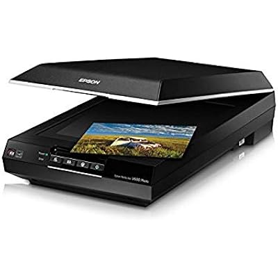 Epson Perfection V600 Photo Wired USB Connectivity Color Scanner - 6400 x 9600 dpi, Enlargements up to 17 x 22 Flatbed Image Scanner
