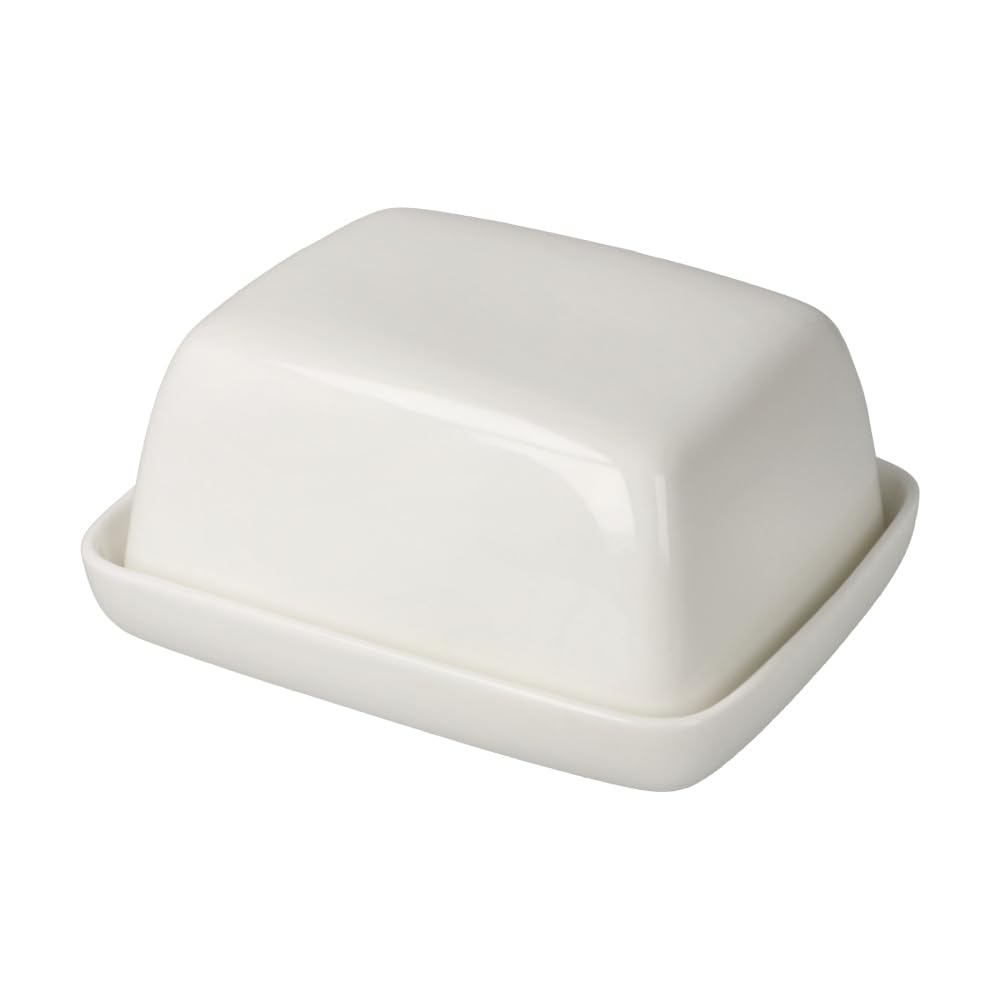 Butter Dish White Glazed Kaiser Porcelain