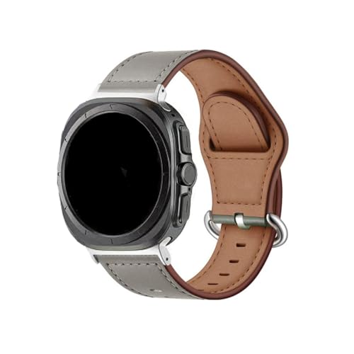 [PLYYQZM] �ɍ��� Sam su ng Galaxy Watch7 Ultra 47mm�p���U�[�X�g���b�v ���ԂȂ� �J�[�u�G���h�X�g���b�v�ɓK�p(Light Grey)