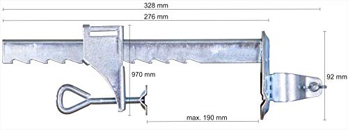 Fixation de parasol pour rampe de balcon Schneider | Lot de 2 supports