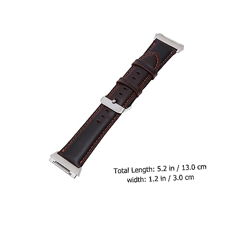 Correa de cuero café Artibetter para reloj Ionic con pulsera ajustable 5