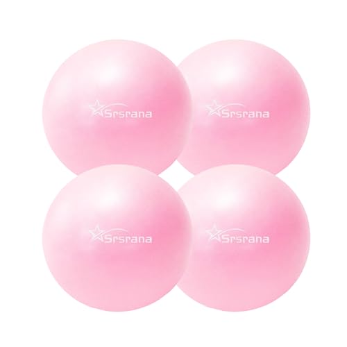 Image of 9 Inch Pilates Ball - Small Exercise Ball for Yoga, Barre & Physical Therapy - Anti-Burst Non-Slip Mini Core Ball for Stability, Back Pain Relief & Posture Correction