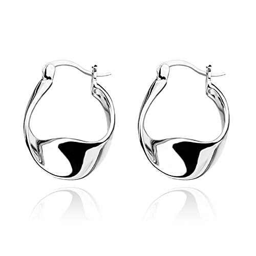 925 Sterling Silver Earrings Silver Hoop Earrings for Women product image