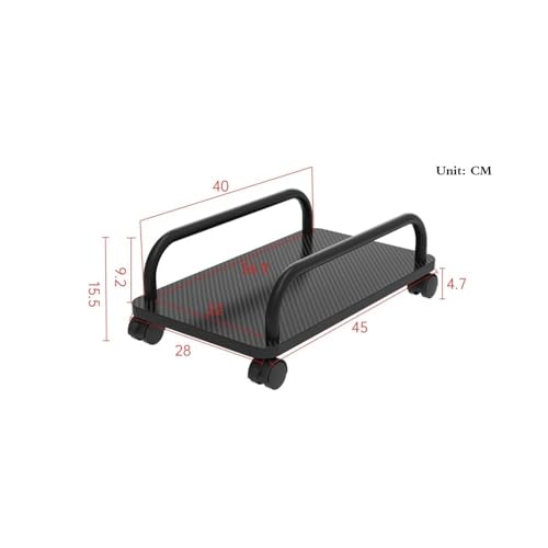 Soporte para CPU portátil con ruedas, base móvil para PC, color blanco miniatura 2