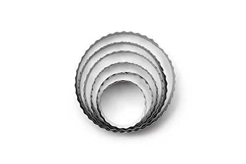 Fox Run Plain And Crinkled Circle Cookie Cutters, 1.5 X 4.5 X 4.5 Inches, Metallic #TOP2