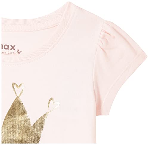Image of Max Girls Cotton Printed Round Neck Regular Fit T-Shirt