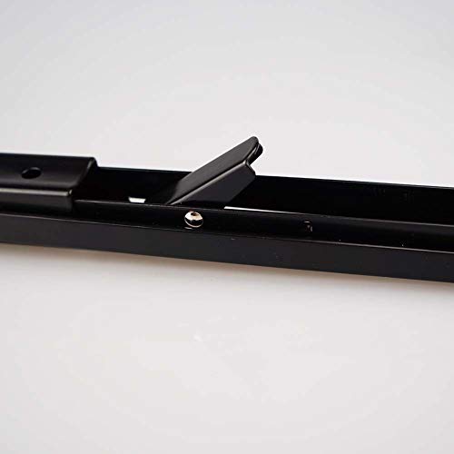 8 Inch Folding Shelf Brackets - Heavy Duty Metal Collapsible Shelf Bracket For Bench Table, Shelf Hinge Wall Mounted Space Saving Diy Bracket, Max Load: 280 Lb - Black (2 Pcs) #TOP6