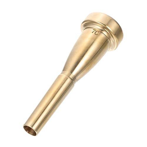 LIFKOME Practical Trumpet Mouthpiece Durable Plated Replacement for Beginners and Professionals Smooth Finish Excellent Material for Music Enthusiasts