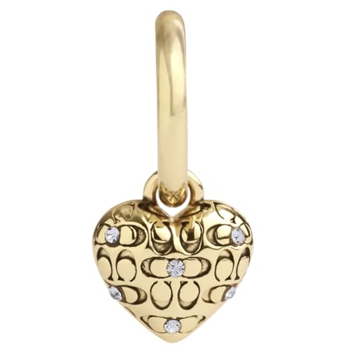 COACH Womens Signature Quilted Heart Huggies2