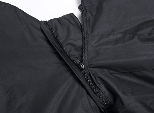 Image of Keevoom Girl's Waterproof Ski Jacket Fleece Snow Coat Windproof Warm Winter Snowboarding Jacket with Removable Hood