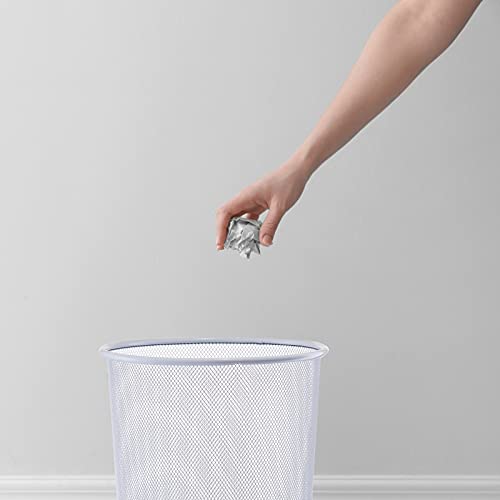 Zeller 17716 Papierkorb, Mesh, weiß, ca. Ø 26 x 28 cm, Abfallkorb, Büro, Arbeitszimmer, Kinderzimmer - Image 4